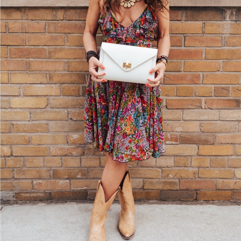 Midnight Garden Ruffle Slip Dress - Picture 4 of 4